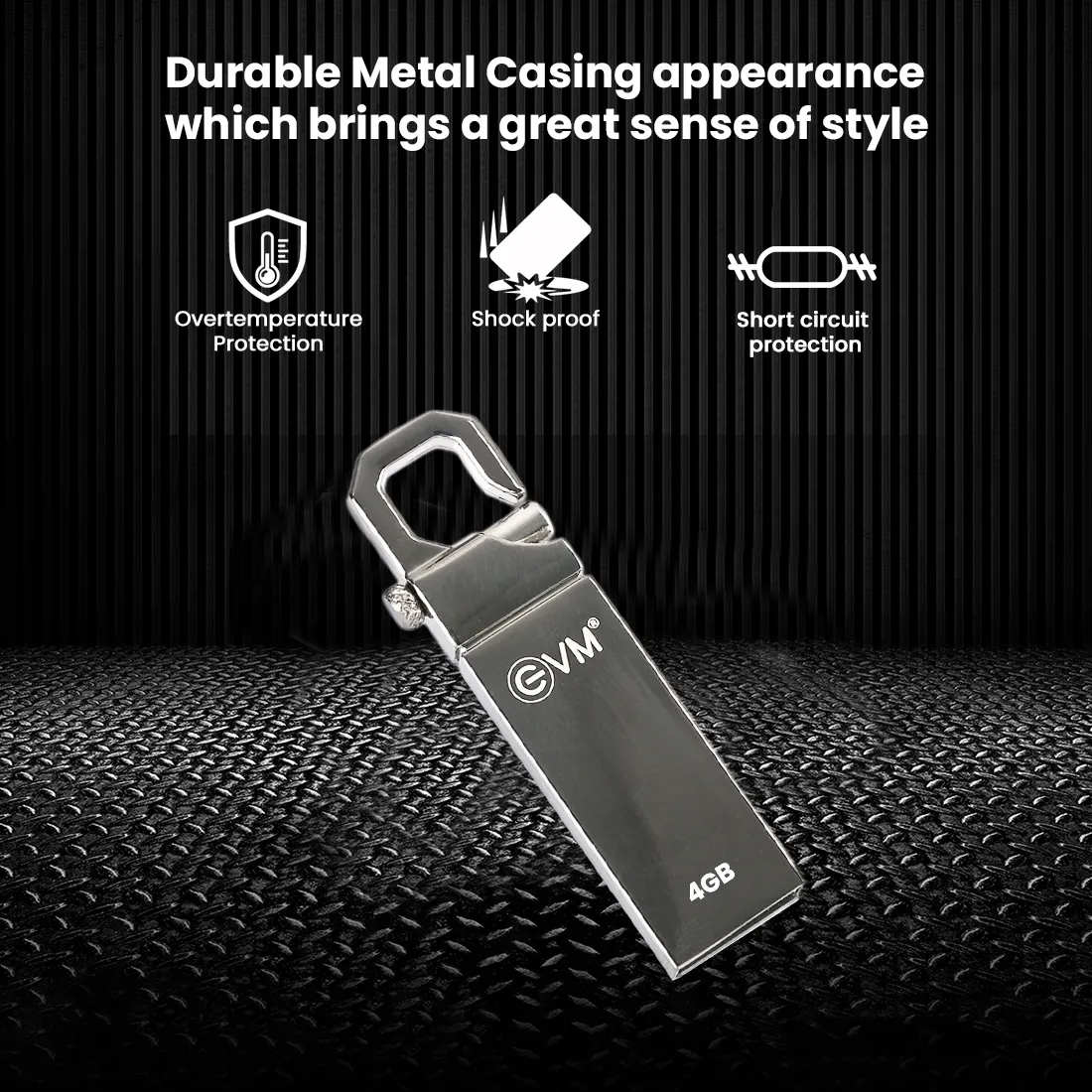 EVM Enstore Pendrive 4GB USB 2.0 (METAL) view 4
